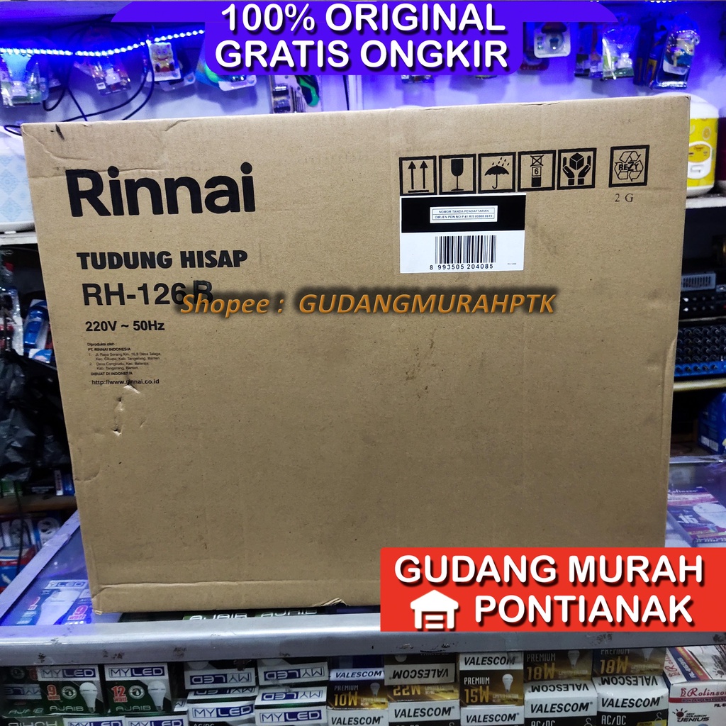 Exhaust fan Rinnai RH-126B Cooker Hood RH 126 B penghisap asap RH126B Rinai exchaust blower