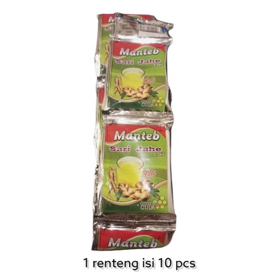 

Mantep Sari Jahe Cair [1 Renteng isi 10 Pcs]