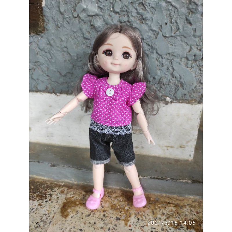 mainan anak setelan baju boneka barbie besar doll 1/6 30cm