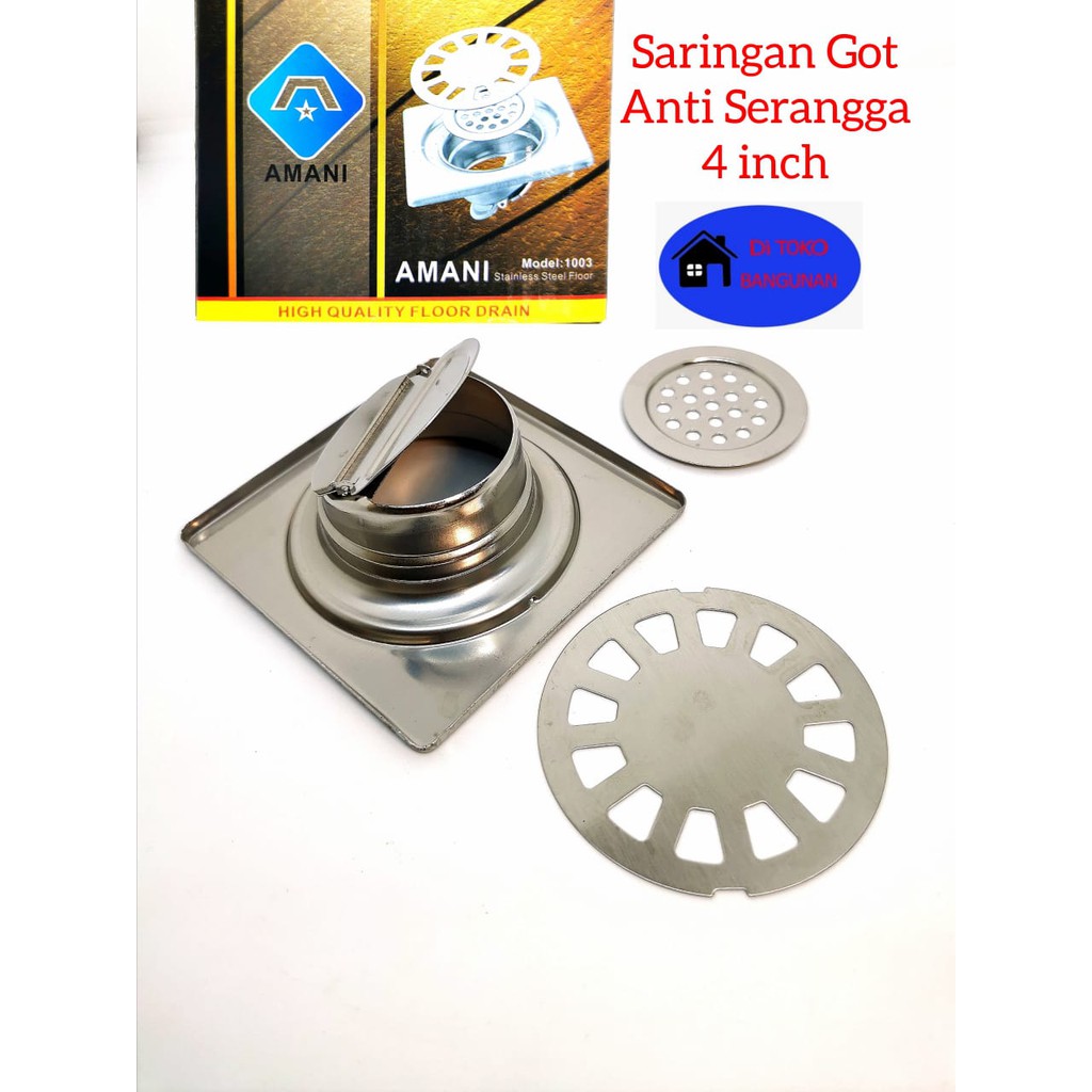 Saringan Got 4 inch AMANI 1003 Anti Tikus floor Drain kamar mandi