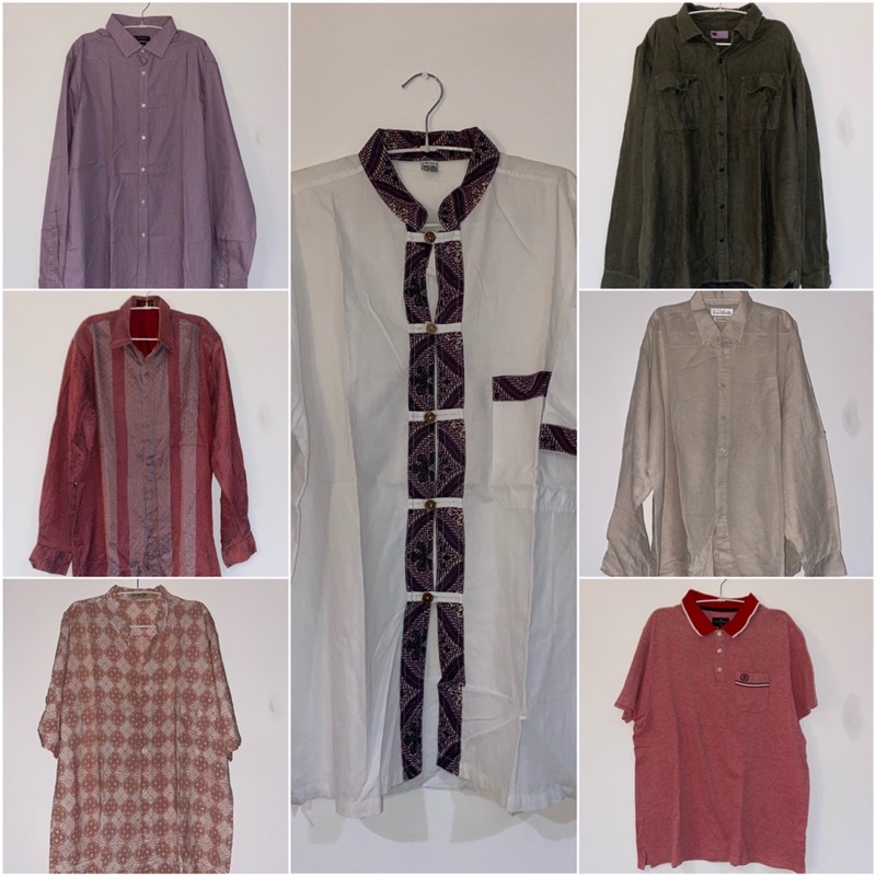 PRELOVED Kemeja Pria Kaos Polo size XL XXL