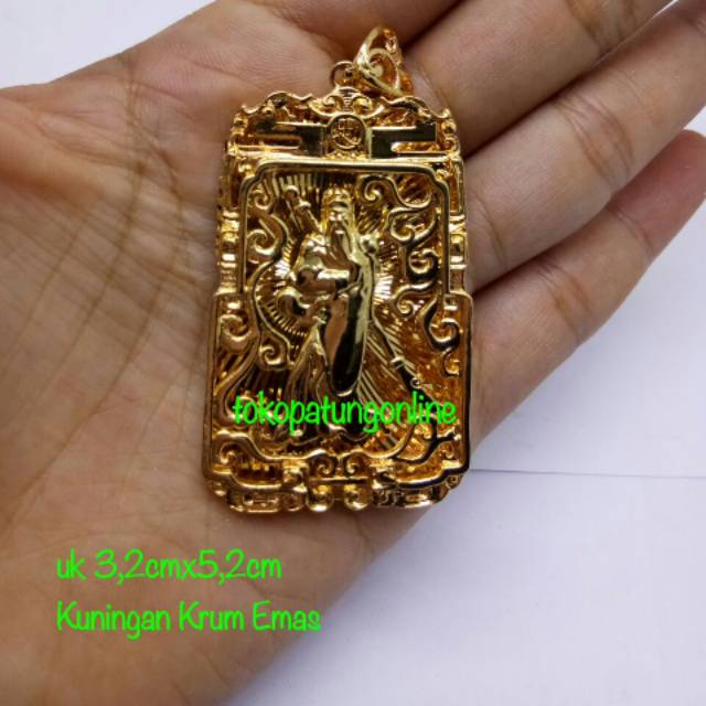 Kalung Liontin Kwan Kong Emas Krum 24K 01