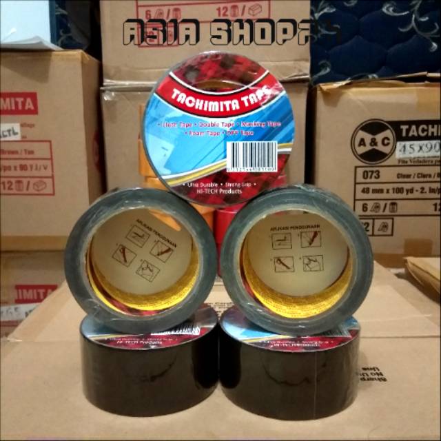 

Cloth tape lakban kain linen Tachimita hitam