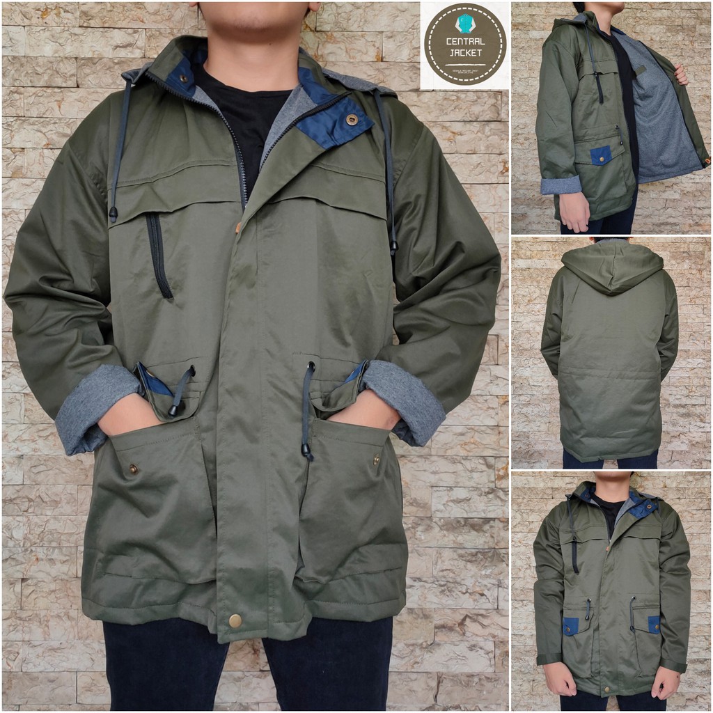 JAKET PARKA PRIA TASLAN WATERPROOF - JAKET PRIA PARKA OUTDOOR TASLAN MAYER PREMIUM