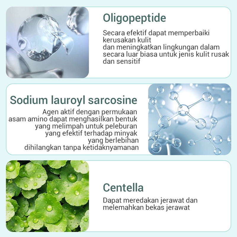 Face Wash Pembersih Wajah Sabun Cuci Muka 100g Pembersih Jerawat Oligopeptide Pembersih Perawatan Jerawat