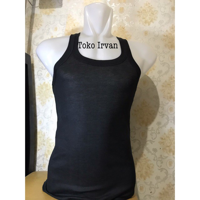 1 Pcs Kaos Dalam Oscar - Singlet Pria Dewasa - Hitam Polos