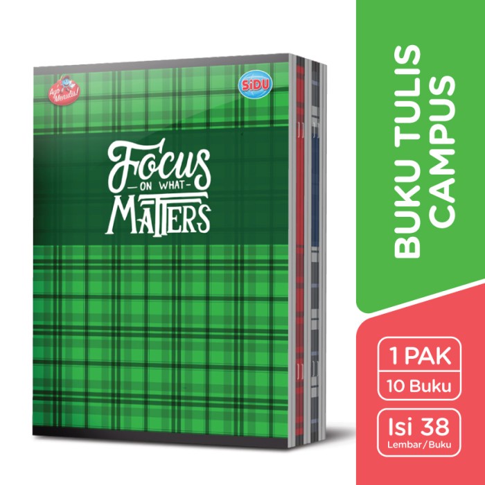 

CODE733 SiDU Buku Tulis Campus 38 Lembar - 10 buku