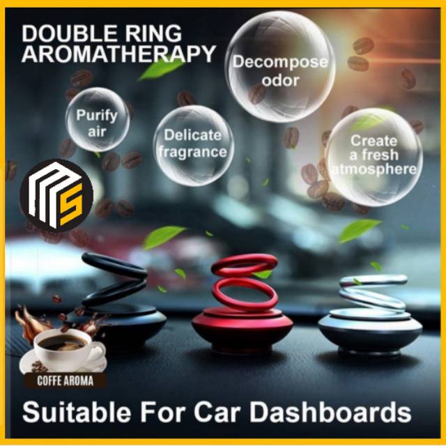 pengharum mobil - pengharum ruangan - aroma terapi mobil dua cincin