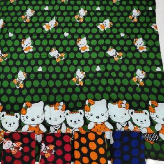 ㅯ Sarung batik Tuban bali Hello kitty dingin spt kain Bali 𝕹
