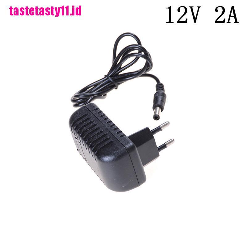 1 Pc Adaptor Konverter Power Supply DC 12V 2A EU / US plug 5.5mm