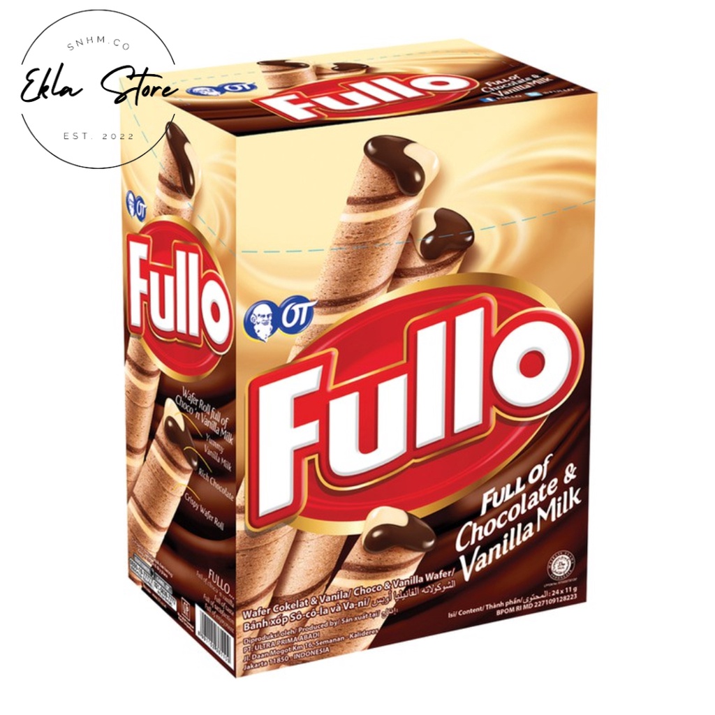 

FULLO Choco Vanilla Wafer 8gr [1 Box isi 24 pcs]