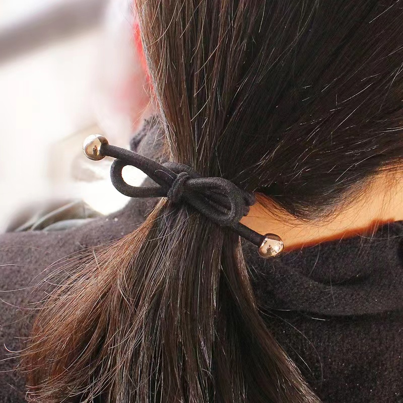 Ikat Karet Rambut Wanita Polos Sederhana Aksesoris Fashion Rambut