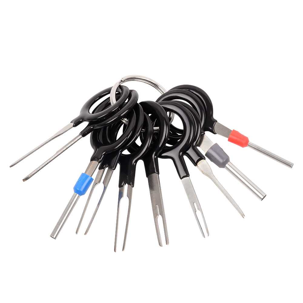 Pembuka Pin Terminal Removal Tools Pin Extractor Kit 11PCS Untuk Pin Lampu Motor PSU DLL