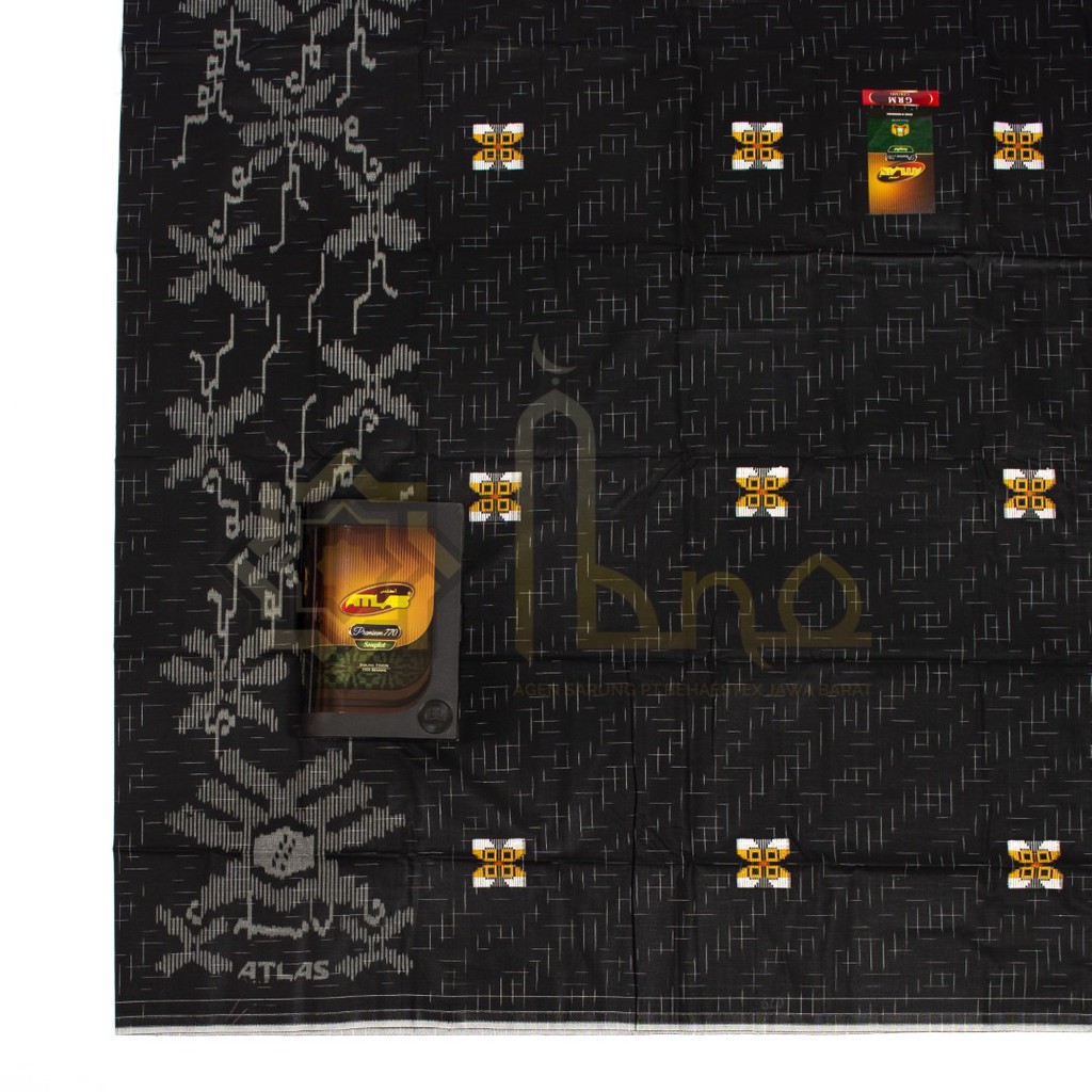 Sarung Atlas Premium 770 Songket CP Hitam