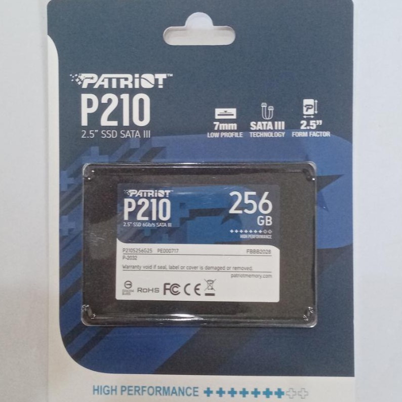 SSD PATRIOT 256gb 512gb 1TB P210