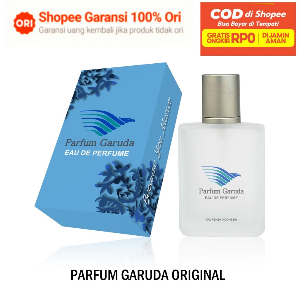 COD Parfum Garuda indonesia original 100% murah 10 AROMA unisex Pria dan Wanita Berhadiah Emas