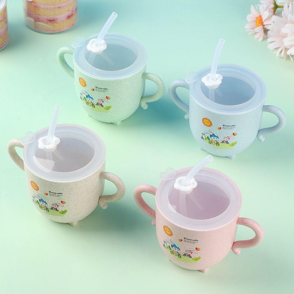 Solighter Straw Cup Lucu Anti Bocor Botol Minum Anak Balita Bayi