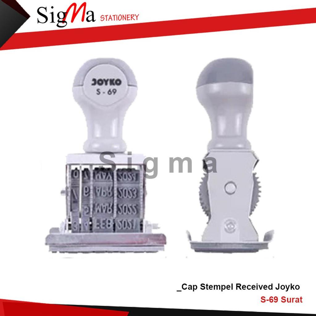 

Special Product Cap Stempel "Received" Joyko Date Stamp S-69 Surat