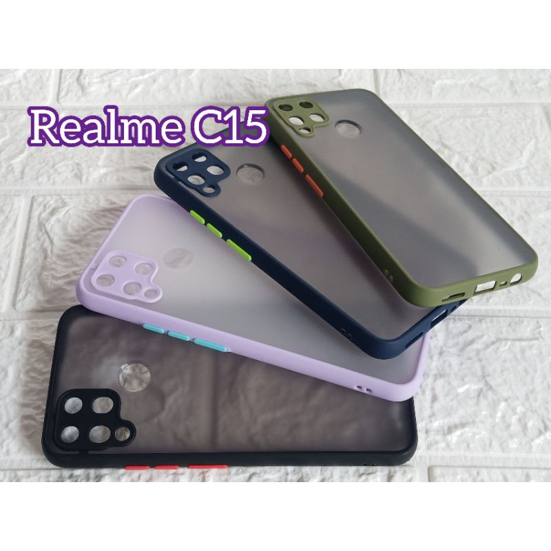 Case Dove Realme C15 +pelindung camera