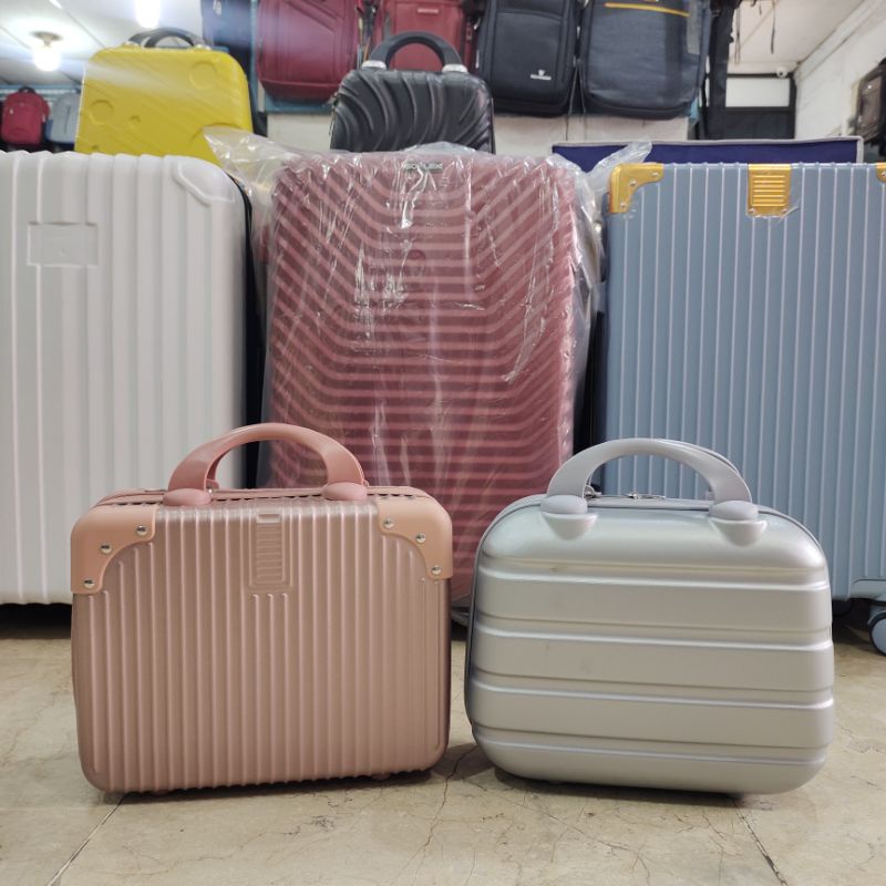 Beauty case 12 inch / koper mini 12 inch / koper 12 inch / koper cabin 12 inch / tas kosmetik / tas travelling - koper mini bahan anti gores 12 inch