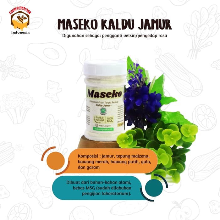 

MASEKO JAMUR LINGKAR ORGANIK 100 GR NON MSG