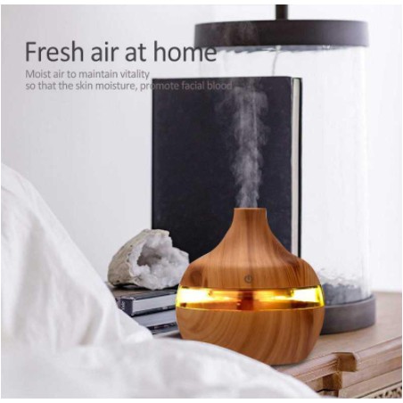 Taffware Ultrasonic Humidifier Aroma Essential Oil Diffuser 300ml - Humi KJR-J003 - Wooden