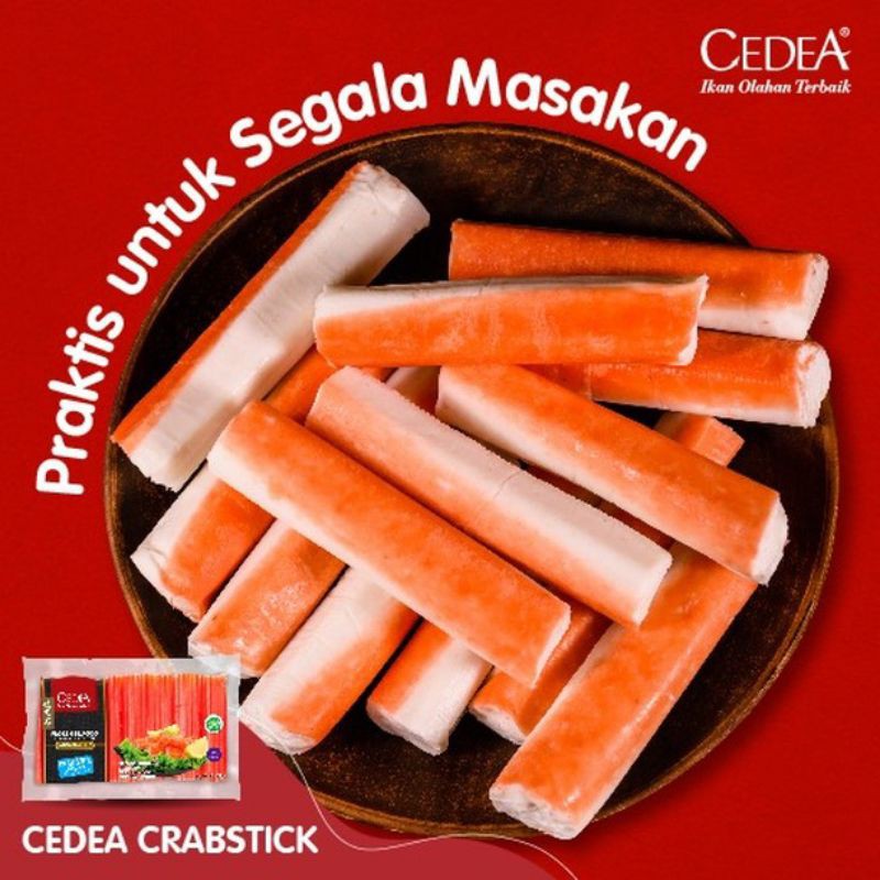 

Cedea CRABSTICK 1kg | Crab Stick | Stik Kepiting Isian Sushi | Steamboat