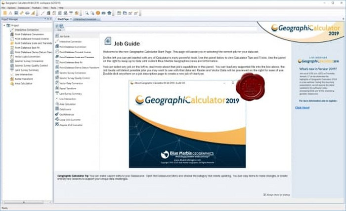 

Blue Marble Geographic Calculator 2019 x64