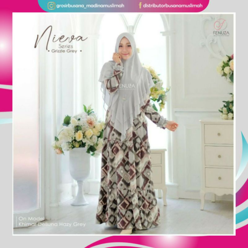GAMIS NIEVA BY FENUZA | PAKAIAN WANITA MUSLIM | FASHION MUSLIM WANITA