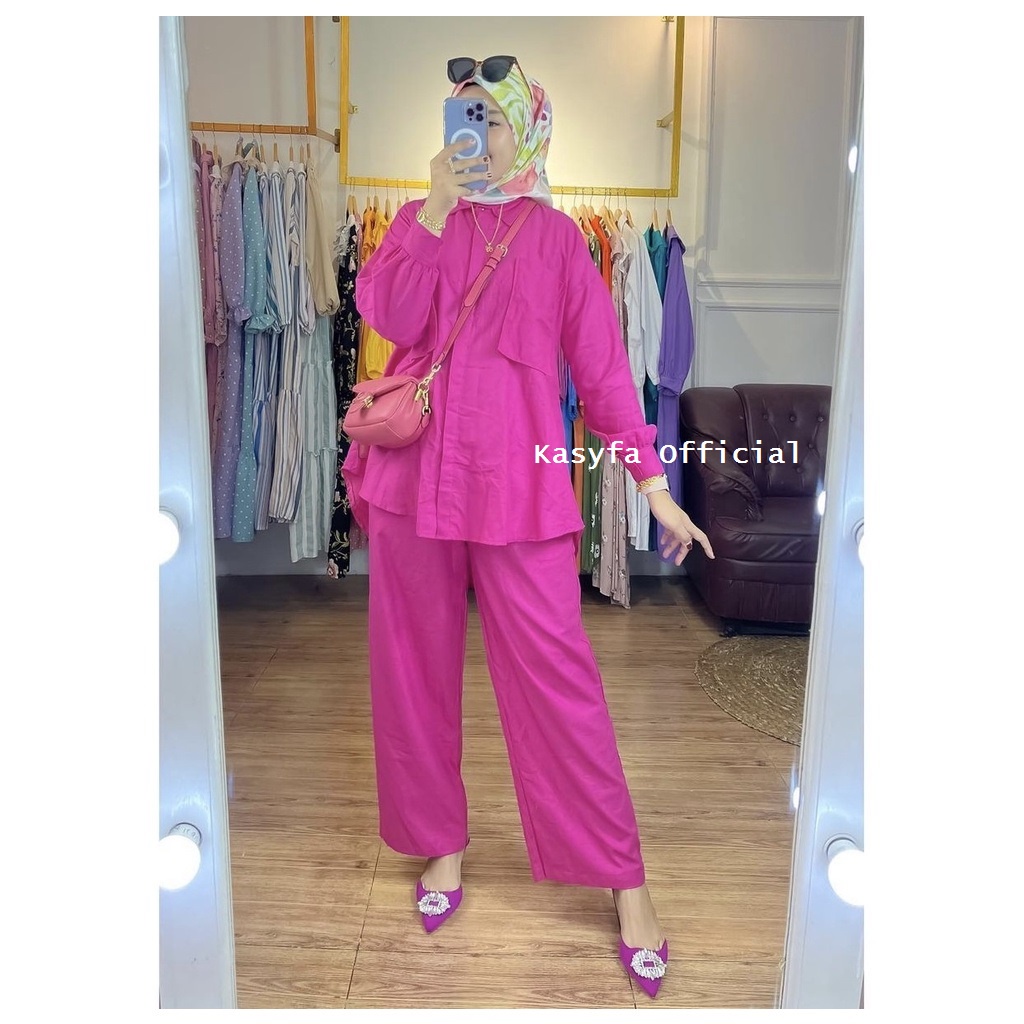 FIFY ONE SET // SETELAN POLOS RAYON WANITA