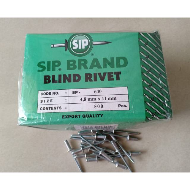 Paku Rivet 640 (4,8mm x 11mm) Sip Brand 500pcs