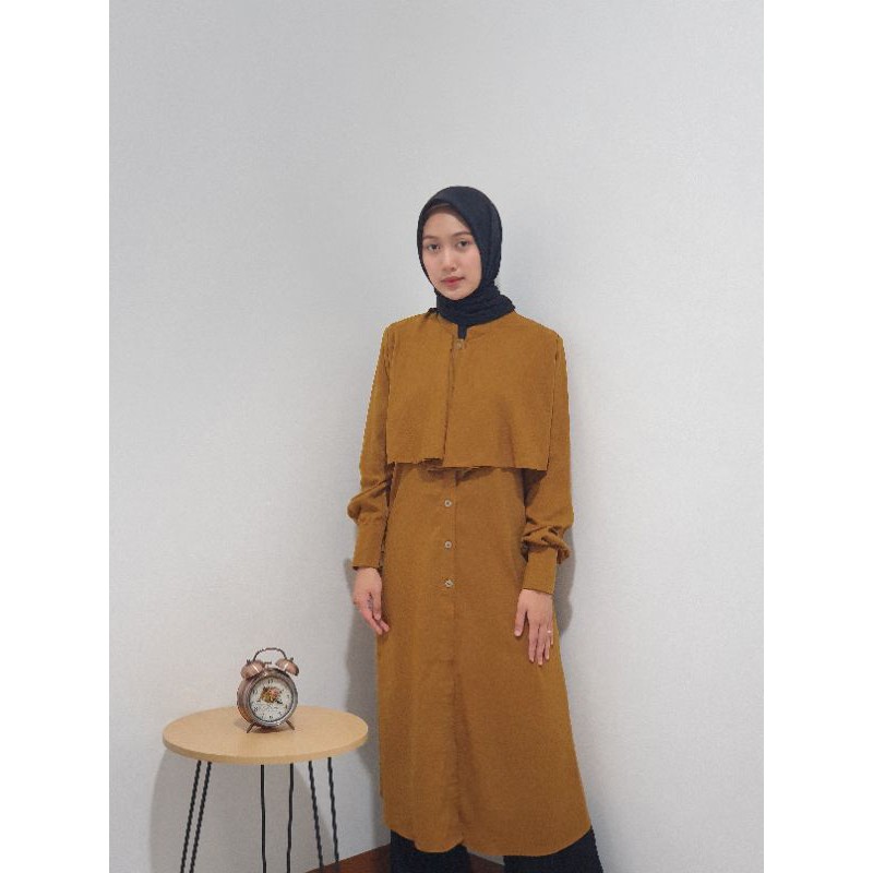 Tunik/Kancing depan/Kancing Lengan