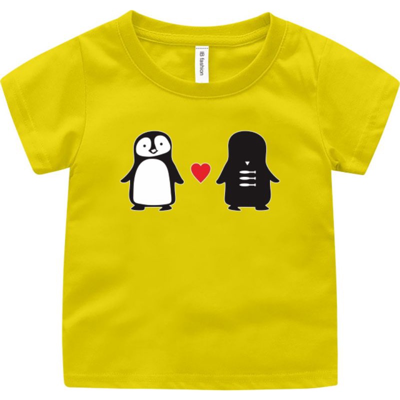 ((IB))KAOS ANAK2 UNISEX/PINGUIN DIGITAL SABLON