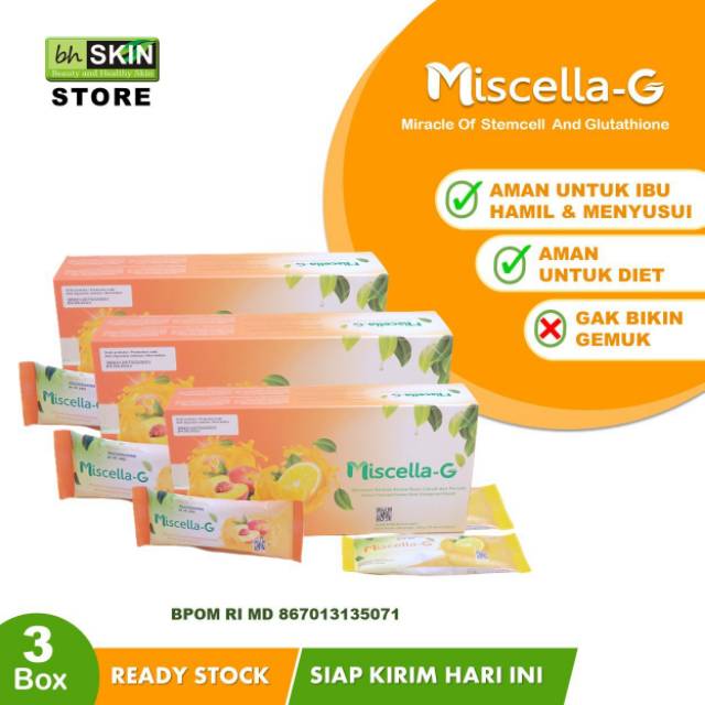 (ORIGINAL ) MiscellaG Collagen Anti Gemuk 3 Box