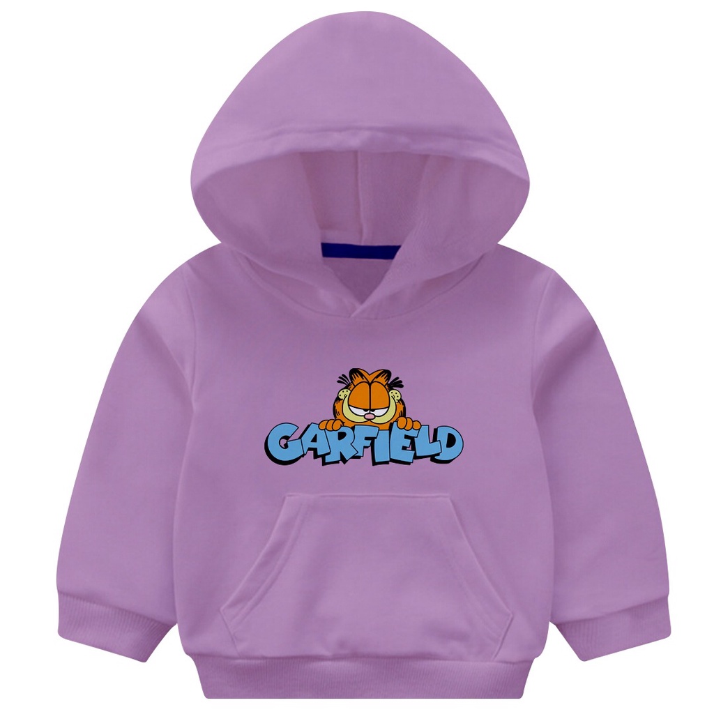 HOODIE ANAK CEWE COWO GARFIELD - BAJU ANAK MUSIM DINGIN PREMIUM