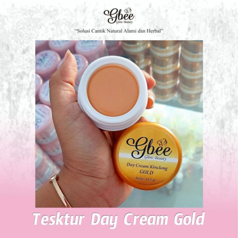 ( SUDAH BPOM 100% ORIGINAL ) day cream kinclong gold ( SOLUSI CANTIK NATURAL DAN HERBAL )