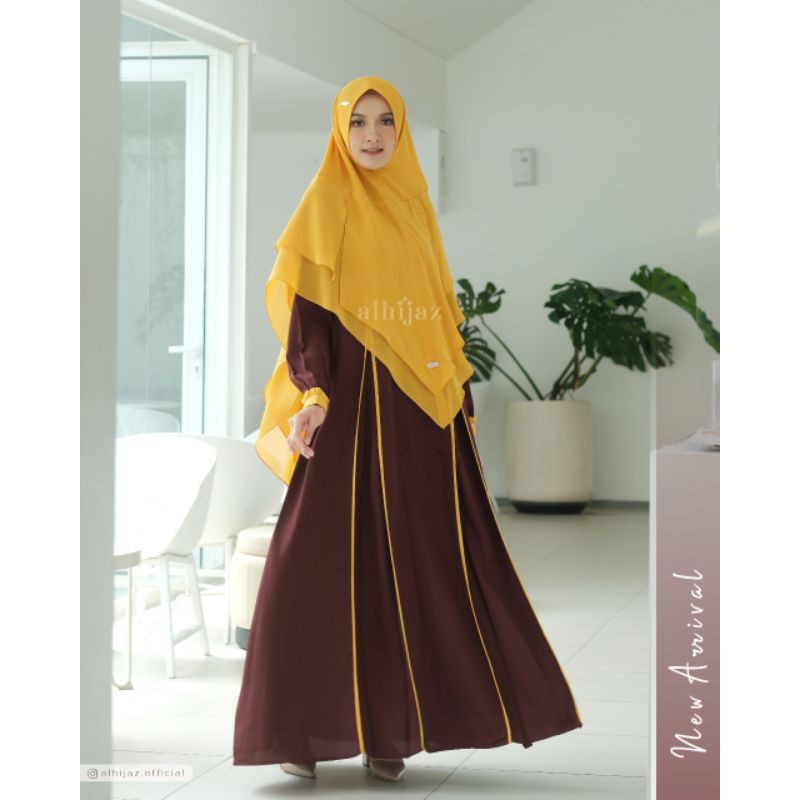 GAMIS SET KHIMAR TERBARU AZIZAH SET ORIGINAL ALHIJAZ