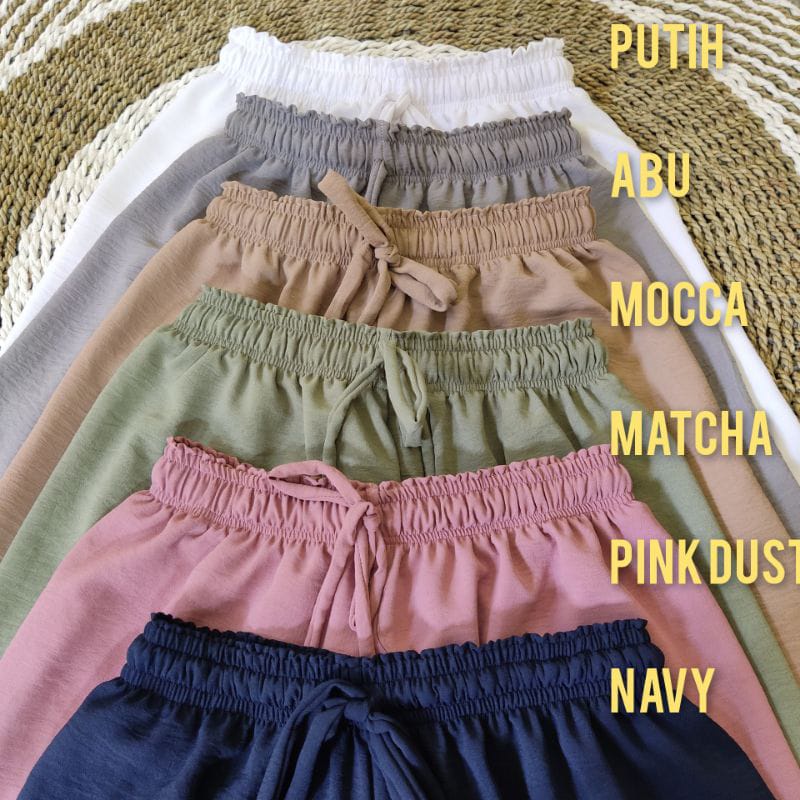 Celana Kulot Crinkle Premium Kulot Crinkle Highwaist