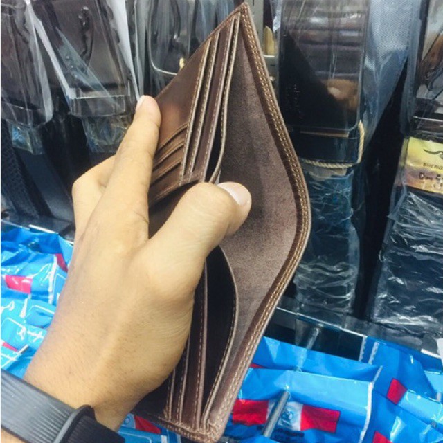 dompet pria kulit asli berkualitas jenis kulit full-up ukuran 3/4 #dompet #dompetpria #dompetkulit