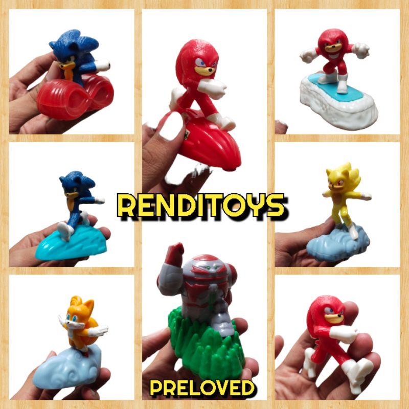 Mainan Anak Happy Meal McD McDonalds Sonic The Hedgehog Action Figure Sonic Murah renditoys