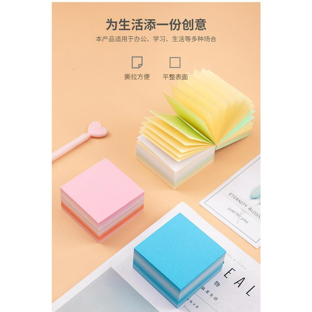 400 Lembar Memo Pad Portable Warna Polos Untuk Pelajar