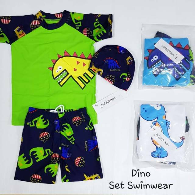 Baju renang anak import/ baju renang bayi import/ baku renang dinosaurus