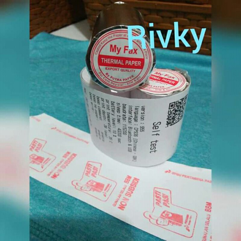 

kertas struk thermal roll edc logo spbu 58x40