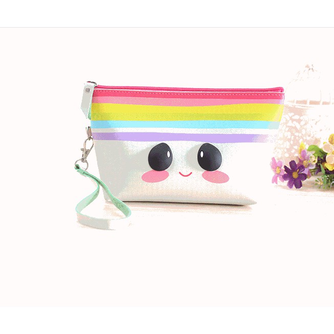 Grosir L350 Tas Kosmetik karakter 3D Make Up Body Lotion Pouch korean style - doraemon Elegan
