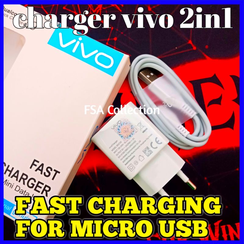 NEW VIVO Micro usb Fast Charger Vivo V5 V7 V9 V11 V11 pro V15  Y53 Y81 Y91 Y12 Y15 Y19