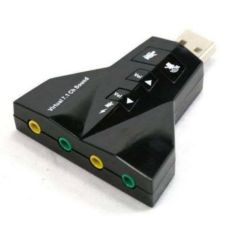 USB 7.1 Channel Sound Card Adapter / USB Soundcard Aeroplane / USB Soundcard Pesawat