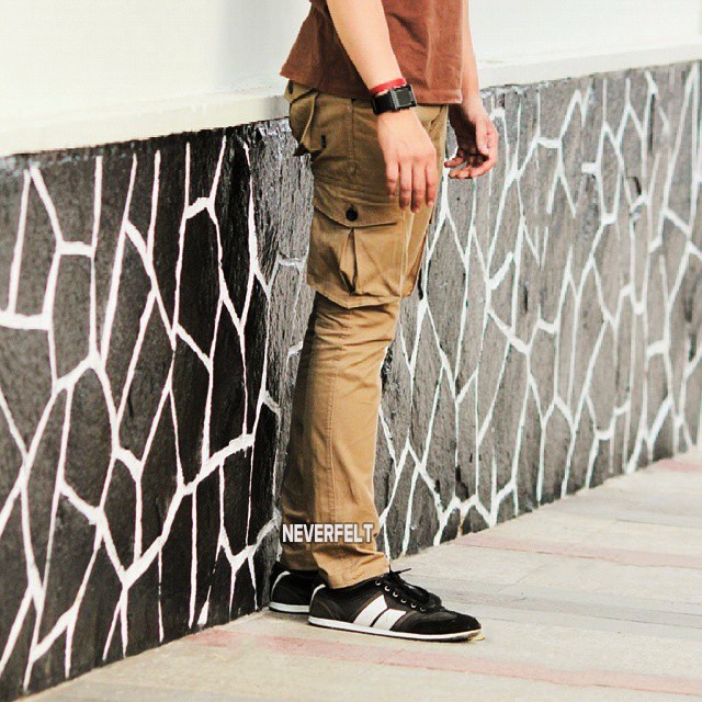 Warplane Cargo Panjang - "Strike Green Army / Celana Cargo Wrpln PREMIUM QUALITY SLIMFIT SKINNY