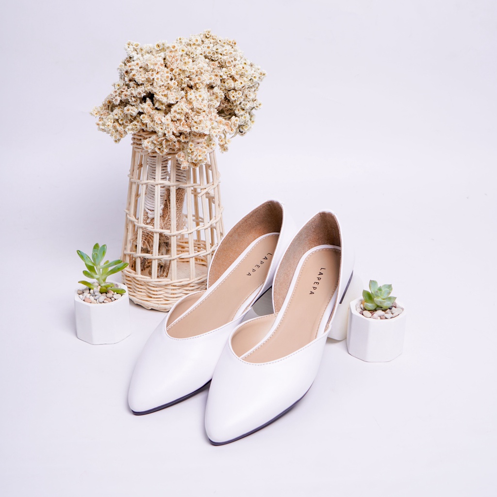 Lapepa AILEEN Sepatu flat wanita casual sepatu kerja ballerina  cewek flatshoes lancip kekinian-4