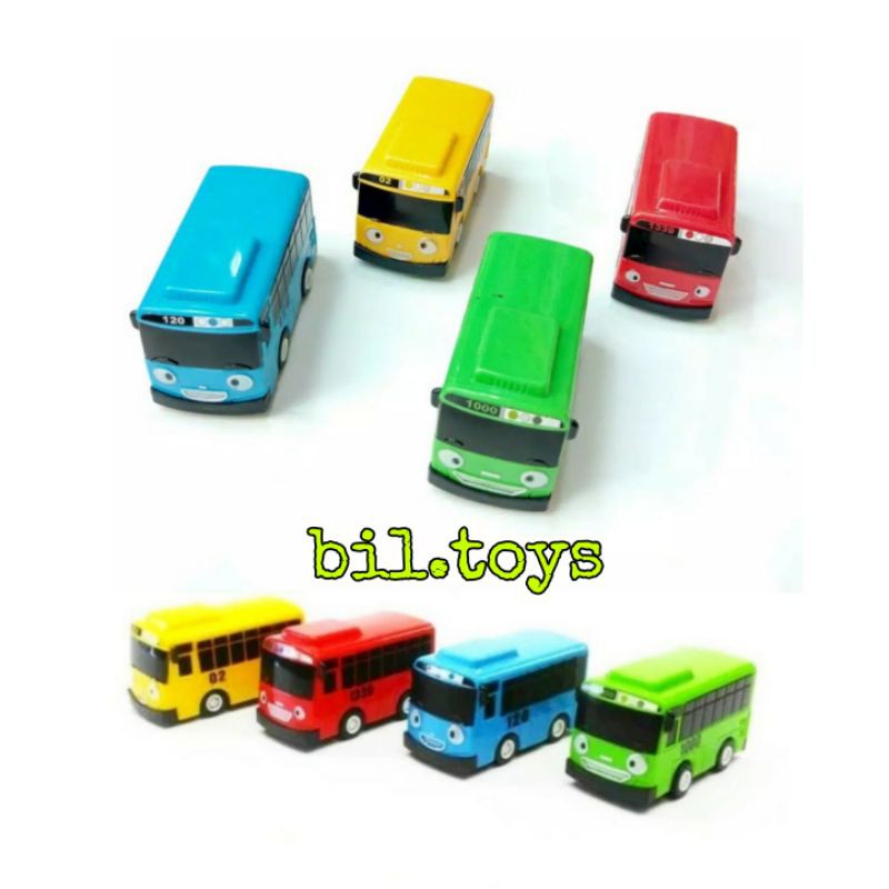 Mobil TY isi 4 Pcs Pull On - My Little Bus TY - Mobil-Mobilan TY - Mainan Anak Kemasan Box