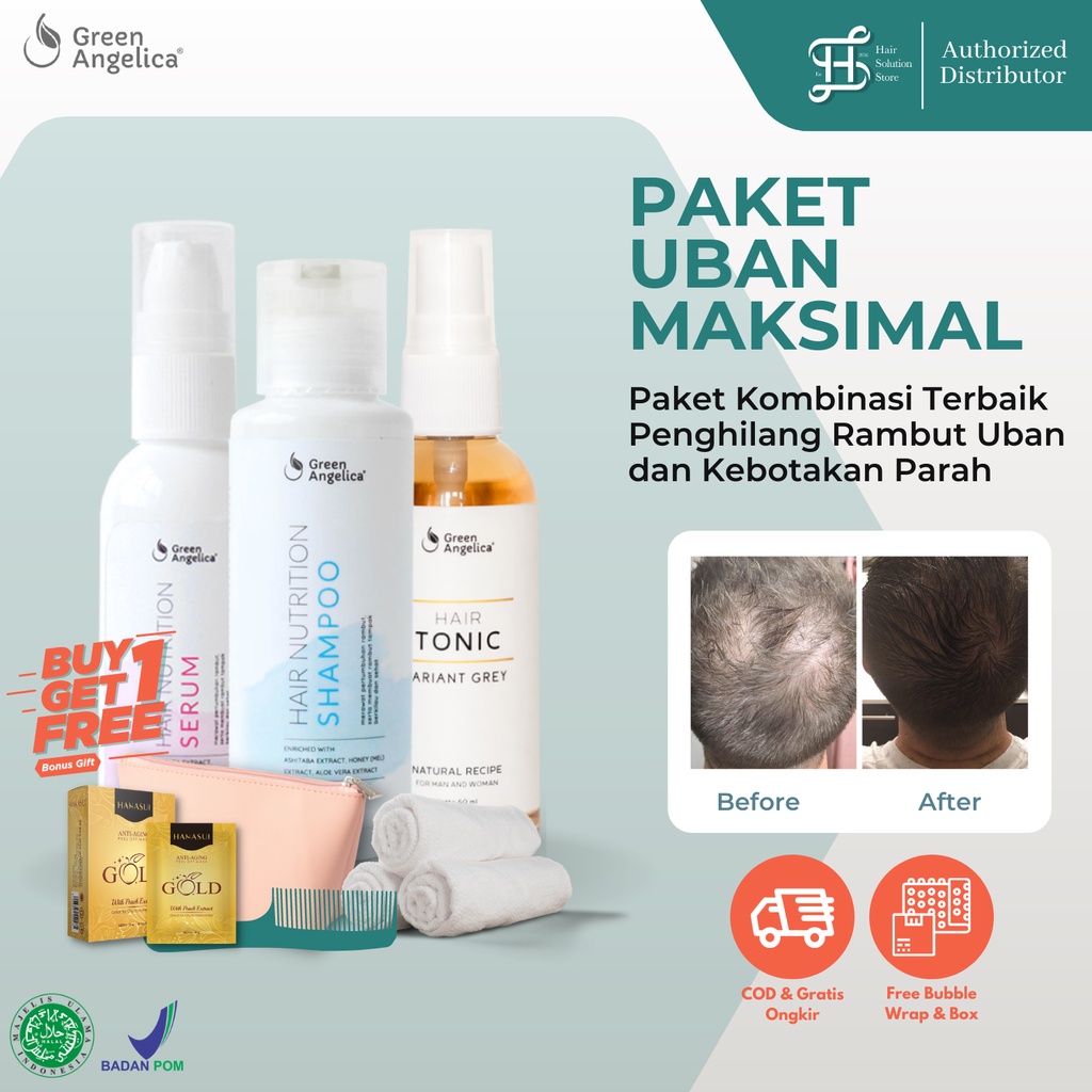 Paket Obat Uban Ampuh Bukan Semir Hitamkan Uban Dari Akar Berbahan Alami PERMANEN Tanpa Efek Samping
